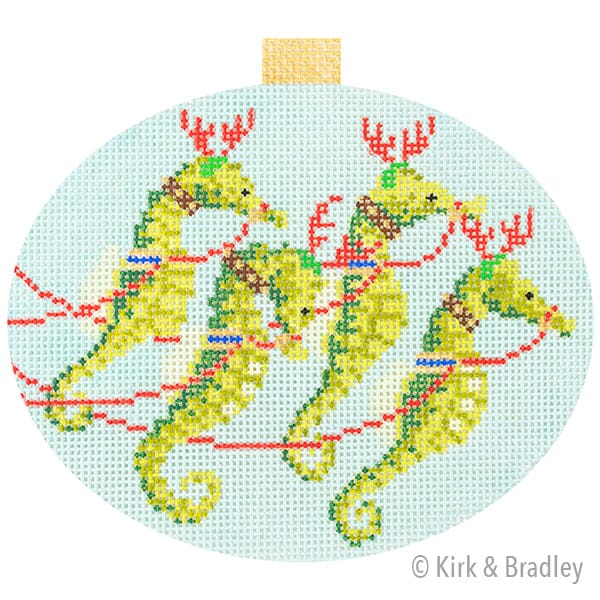 Festive Sea Friends - Seahorses with Stitch Guide