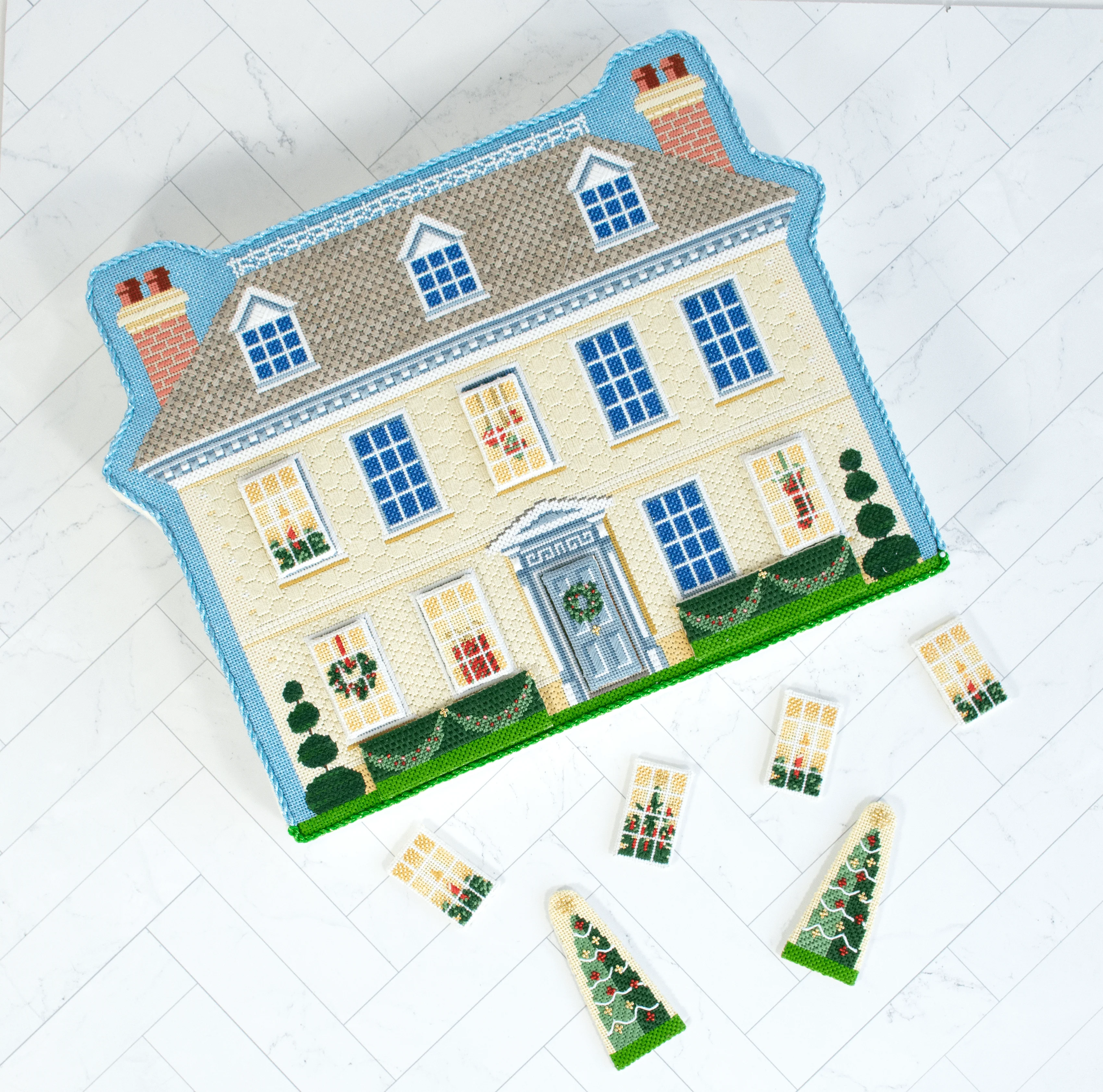 Manor House with Winter Windows Kit