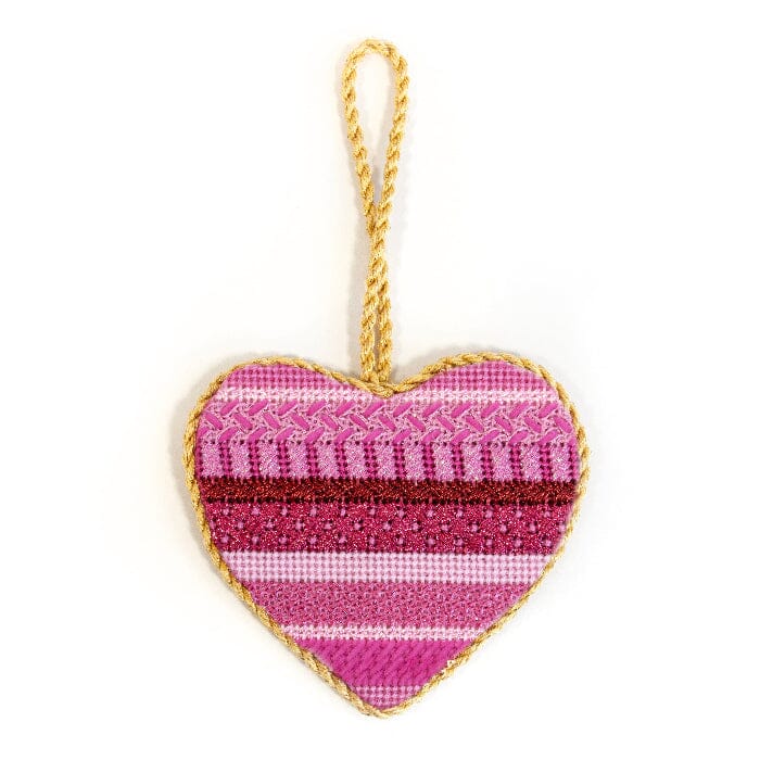 Pink Ombre Medium Heart with Stitch Suggestions