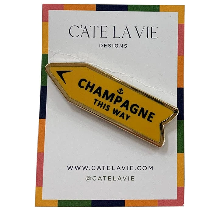 Orange Arrow Champagne Needleminder