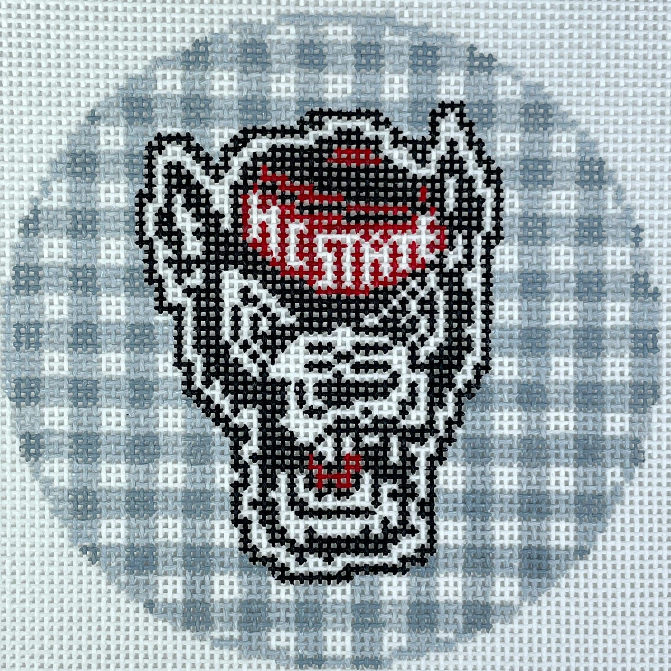 NC State Gingham Round