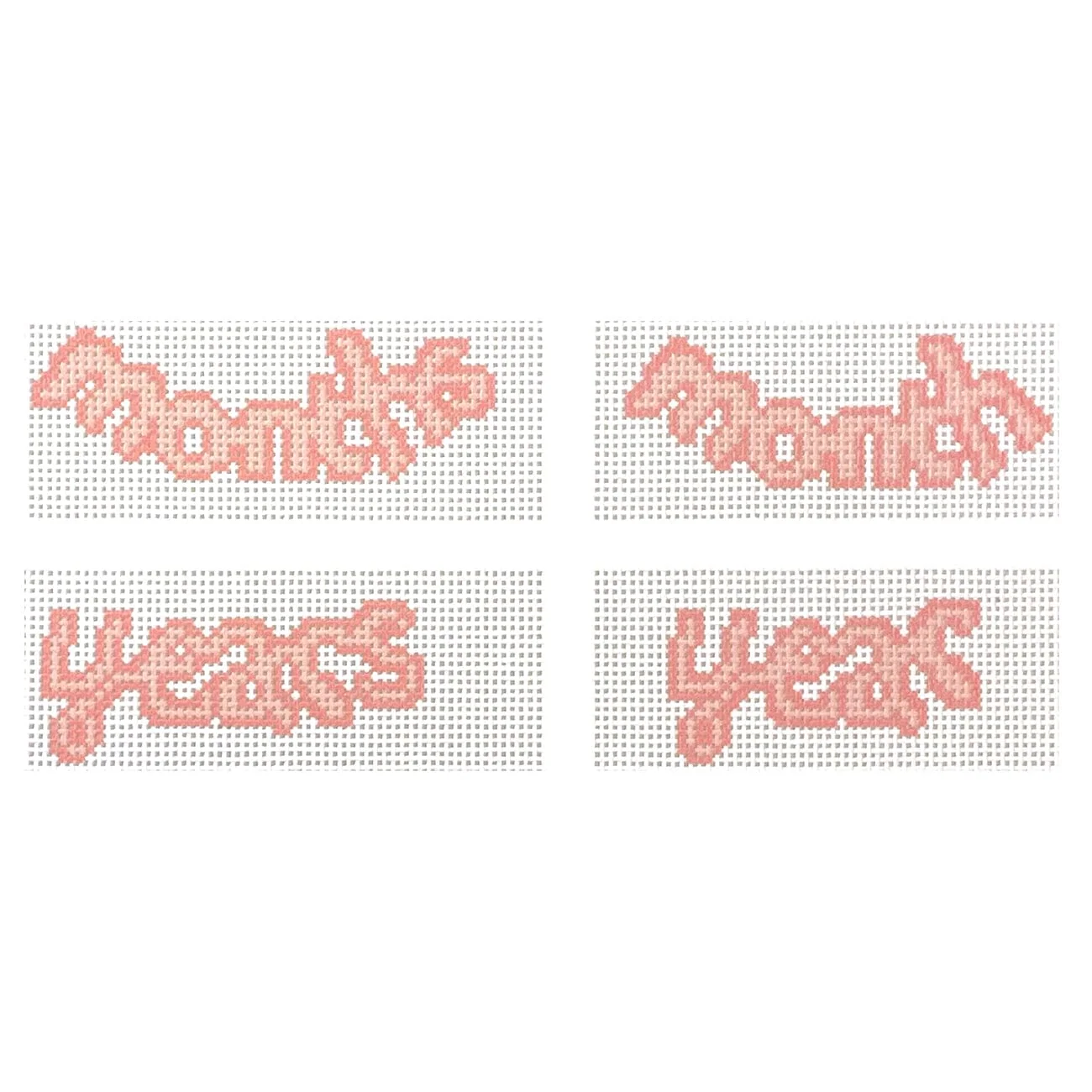 Peach Icing Milestone Set