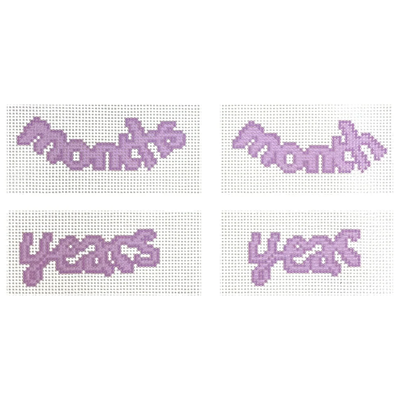 Purple Icing Milestone Set