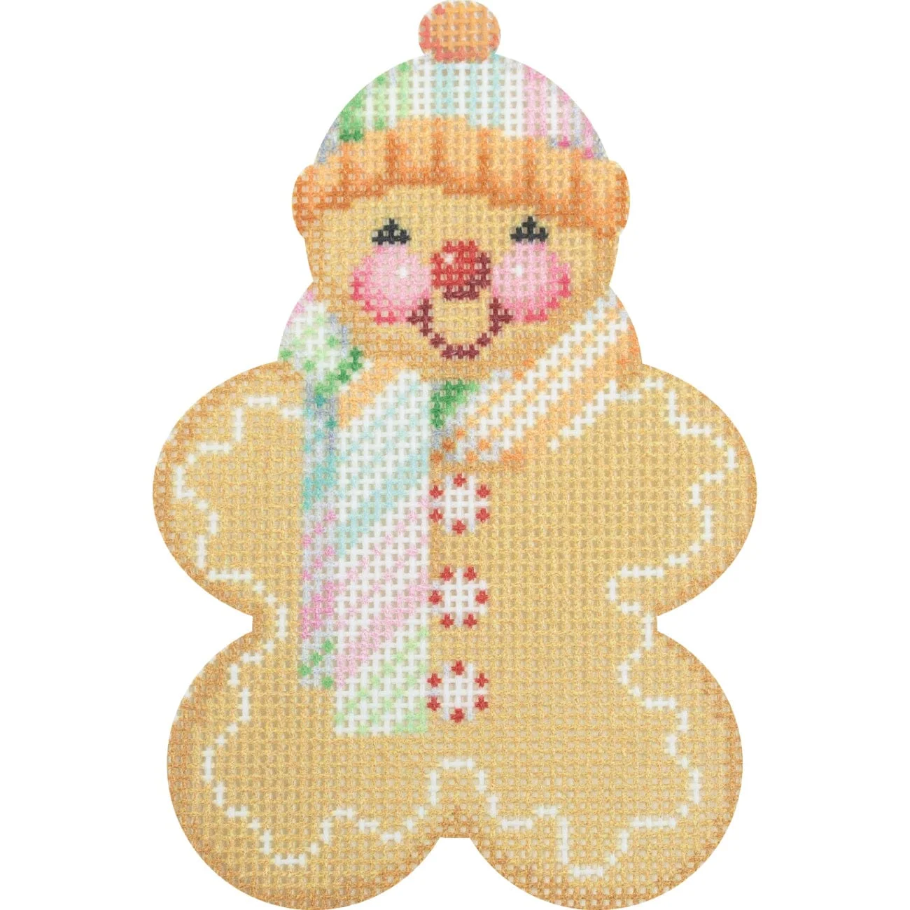 Gingerbread Friends - Fruity Stripe Scarf with Stitch Guide