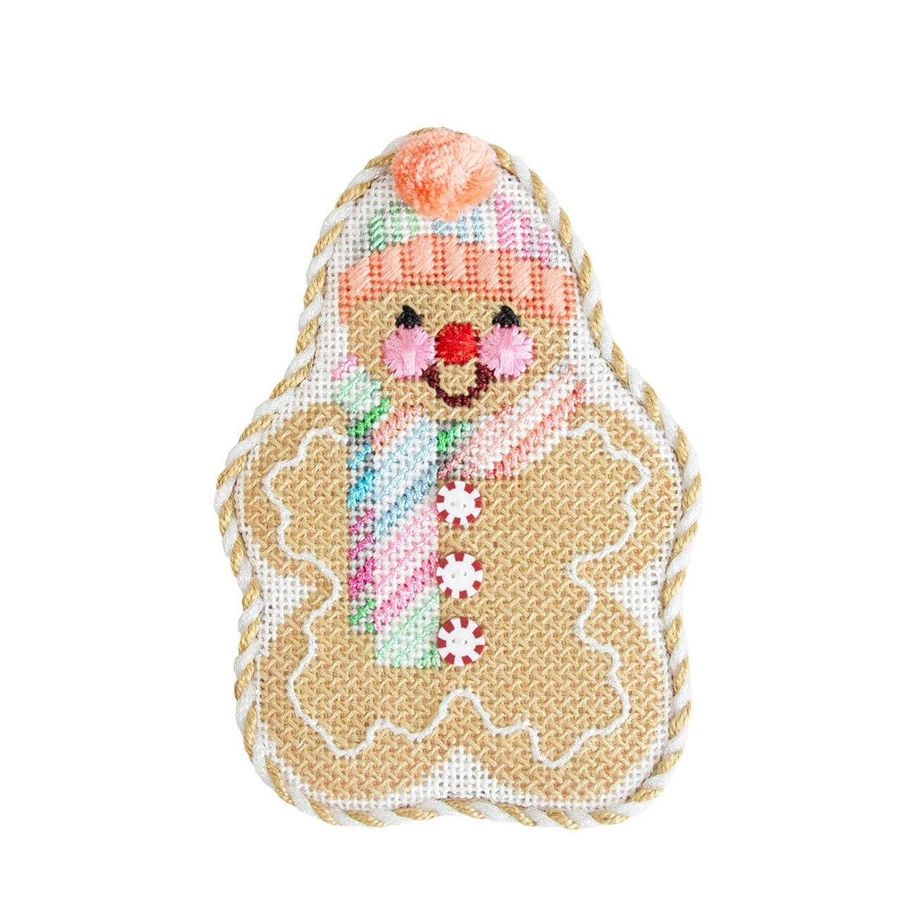 Gingerbread Friends - Fruity Stripe Scarf with Stitch Guide