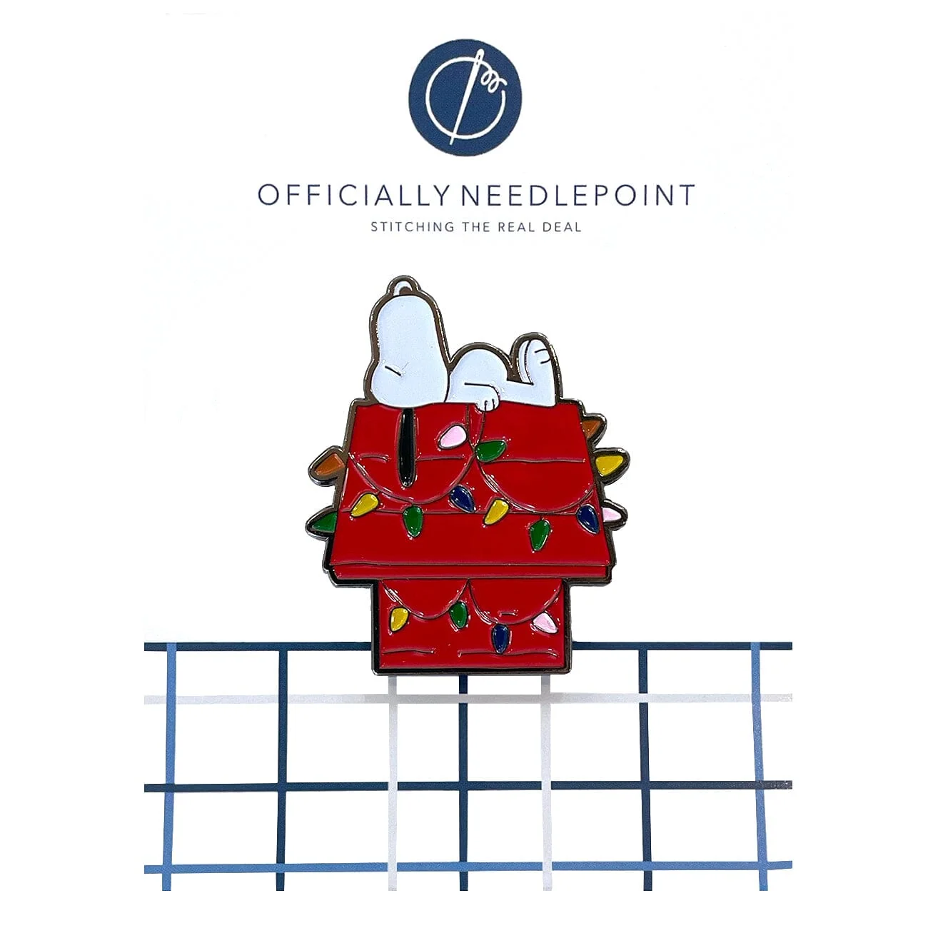 Snoopy on Lit Doghouse Needle Minder