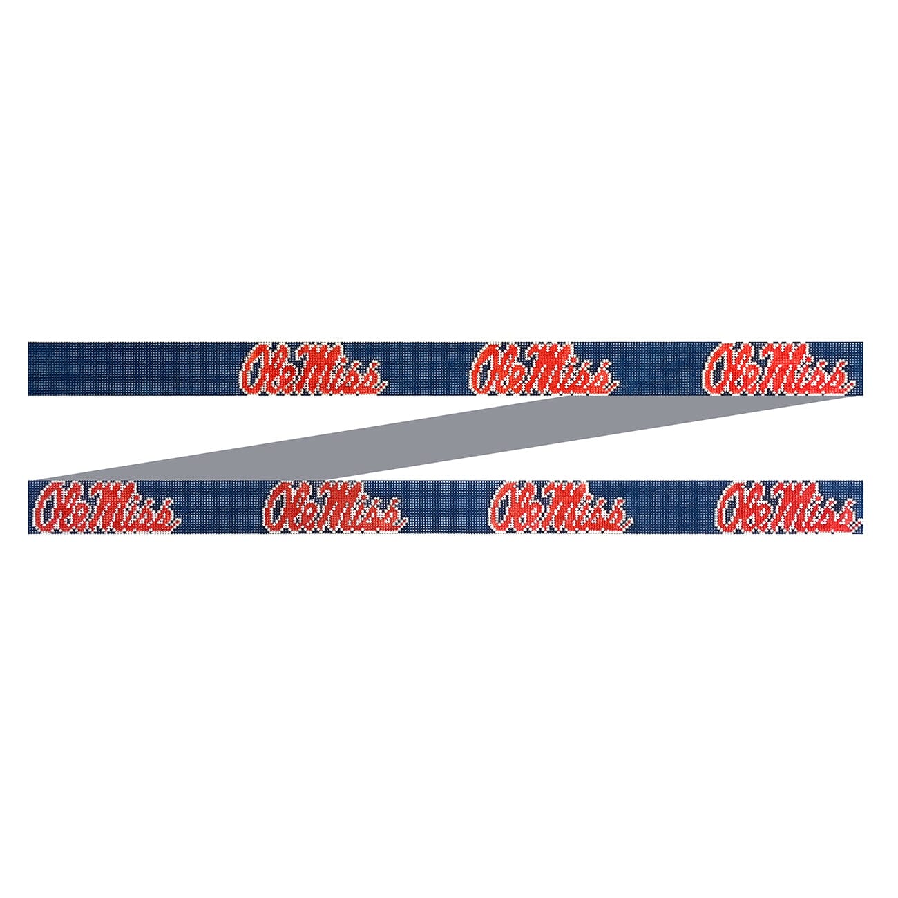 Ole Miss Script Belt on Navy