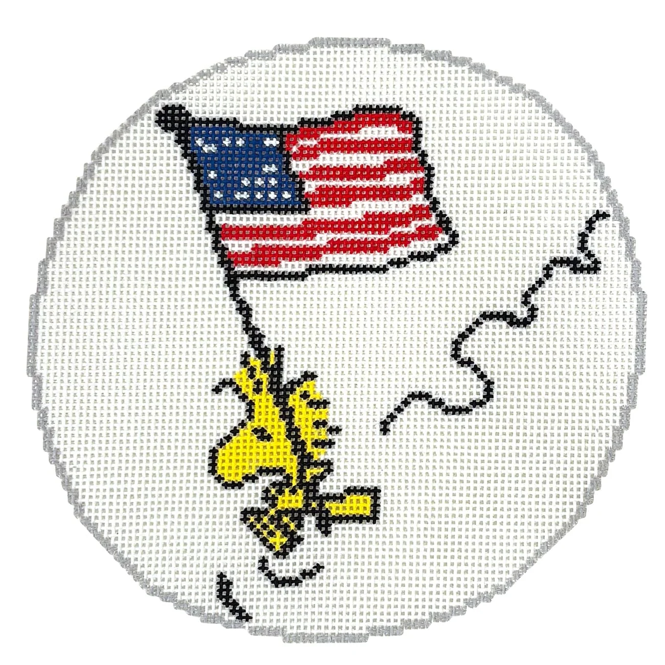 Woodstock with USA Flag Round