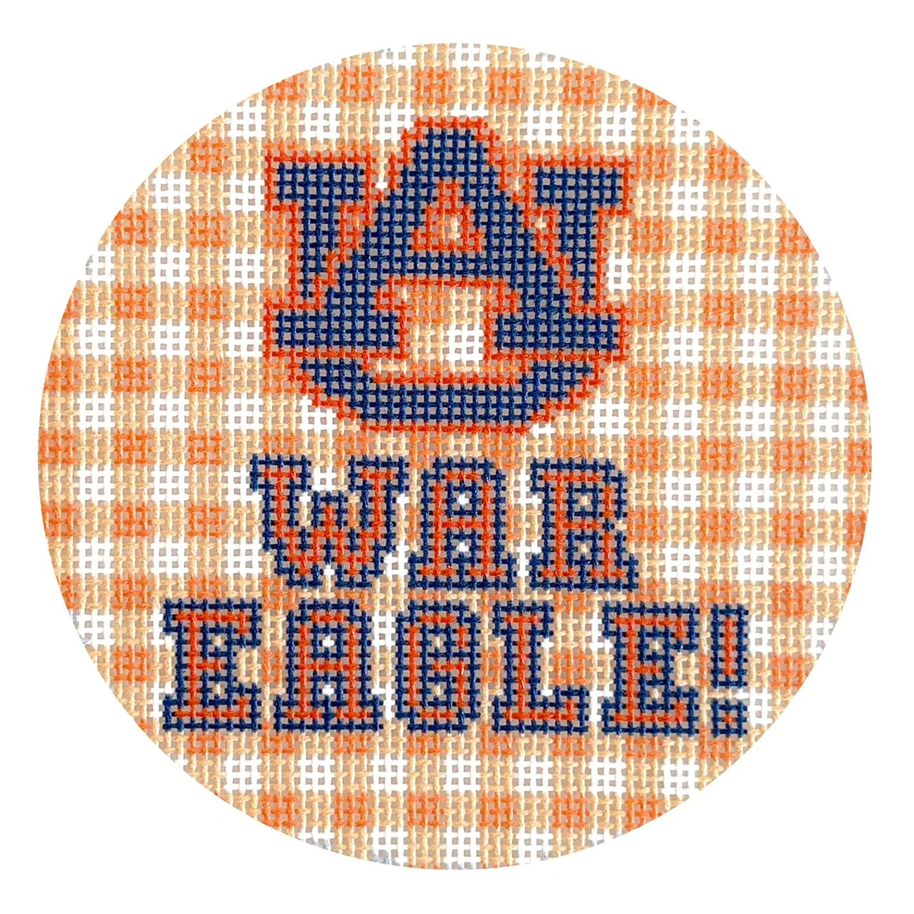 Auburn Gingham Round