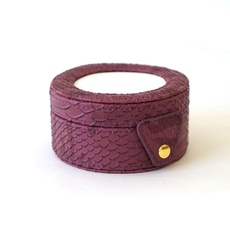 4" Round Gift Box - Purple