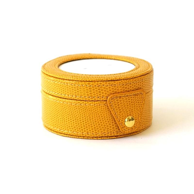4" Round Gift Box - Yellow