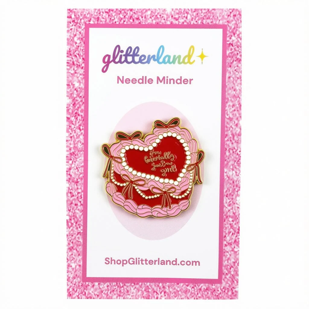 Just a Girl Cake Needle Minder