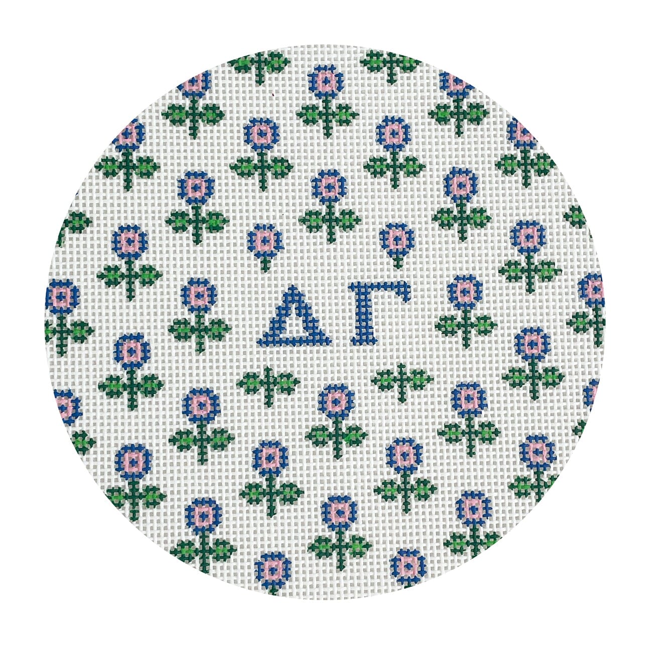 Allover Floral Round - Delta Gamma