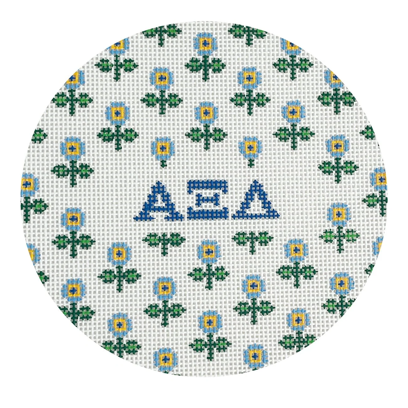 Allover Floral Round - Alpha Xi Delta