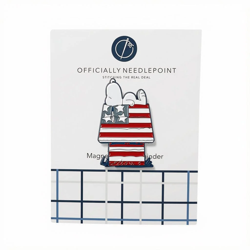 Snoopy Patriotic Doghouse Needle Minder