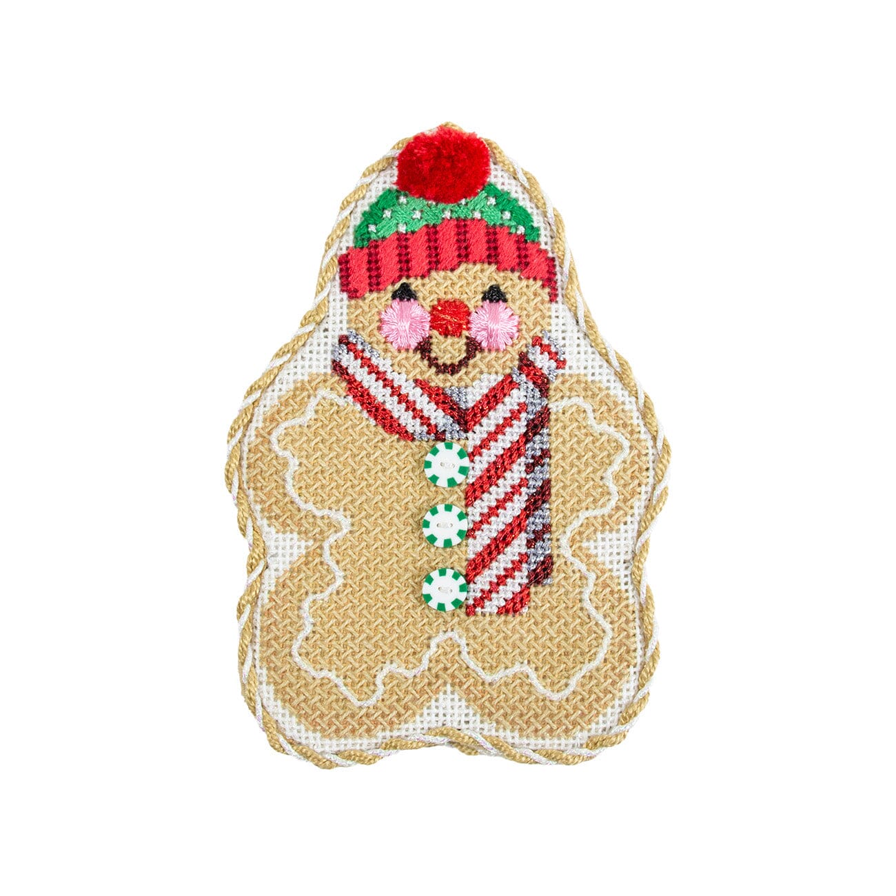 Gingerbread Friends - Peppermint Scarf with Stitch Guide